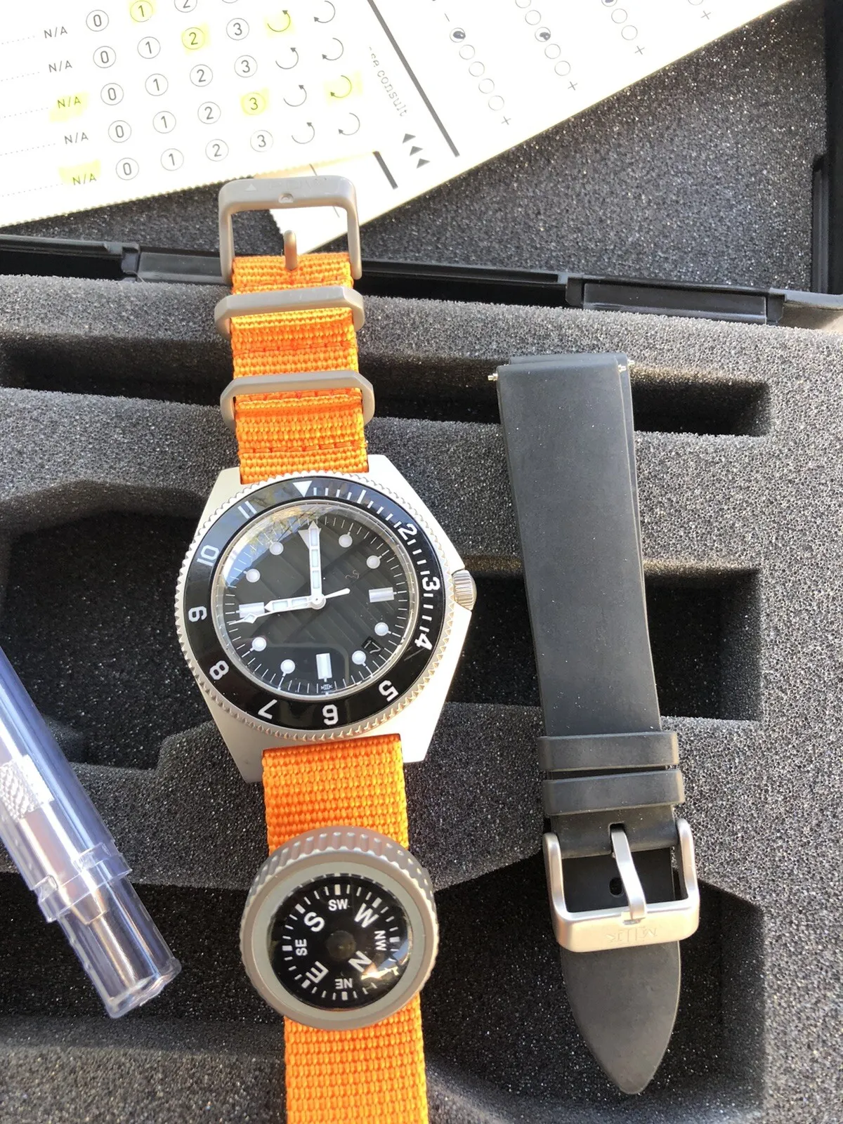 MKII PARADIVER Full Set PDW COMPASS Diver Matte Finish (Prometheus Design WERX-4